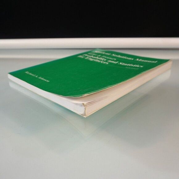 Probability and Statistics for Engineers Student Solution Manual 6th Ed 2001 PB - Picture 3 of 9